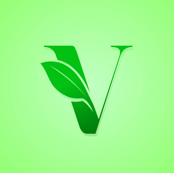 Зеленое экологическое письмо для векторной иллюстрации логотипа природы
.