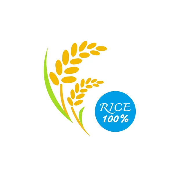 Premium Rice Bra Kvalitet Design Concept Vector — Stock vektor