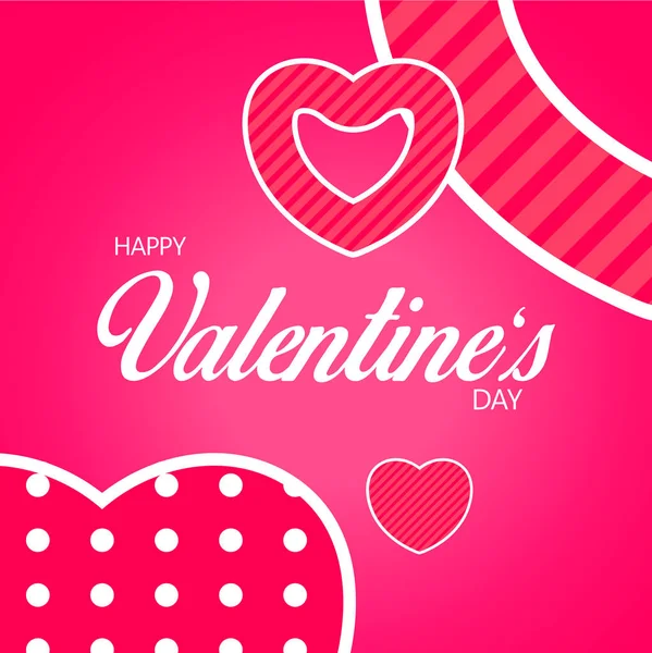 Joyeux jour de la Saint Valentin illustration vectorielle douce. — Image vectorielle