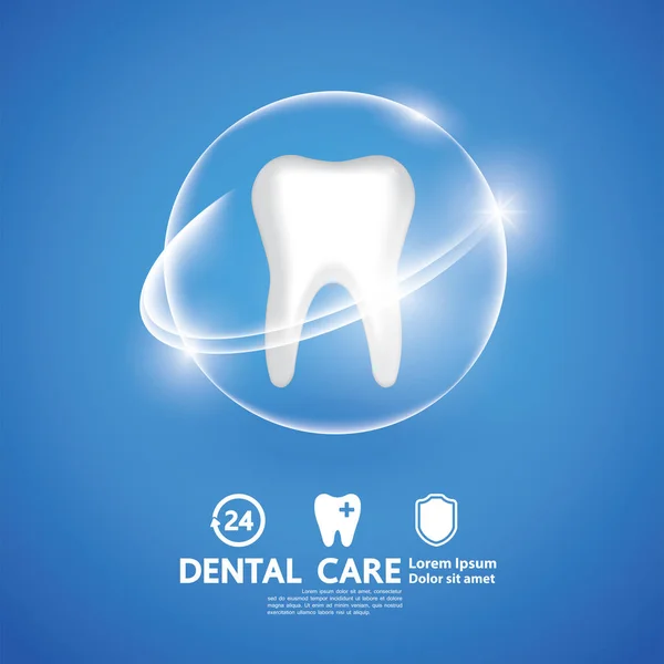 Dental Care Creative Concept Ilustração Vetorial —  Vetores de Stock