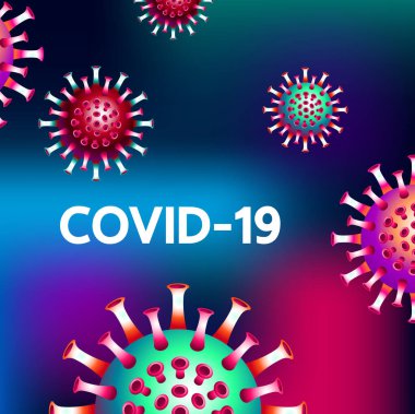 Covid-19 Coronavirus konsept vektör çizimi tasarımı