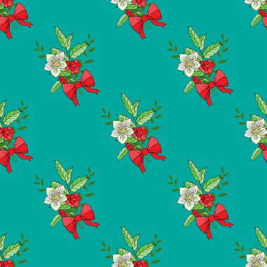 Noel dekorasyonu ile Seamless Modeli