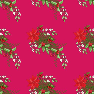 Noel dekorasyonu ile Seamless Modeli