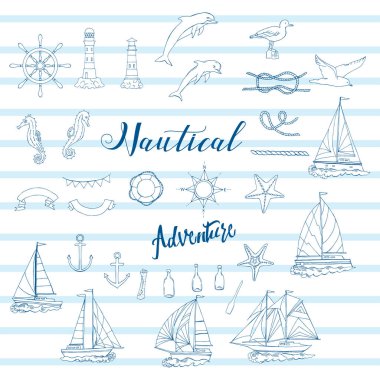 Gemi ile deniz arka plan