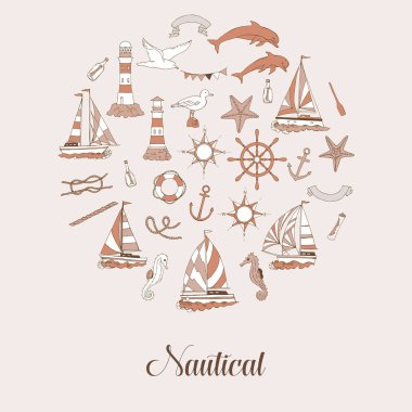 Gemi ile deniz arka plan