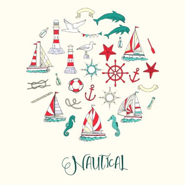 Gemi ile deniz arka plan