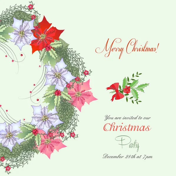 Christmas party invitation — Stock Photo, Image