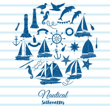 Gemi ile deniz arka plan