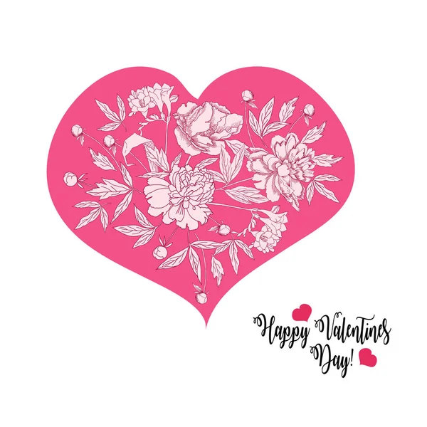Background with Valentines day heart — Stock Vector