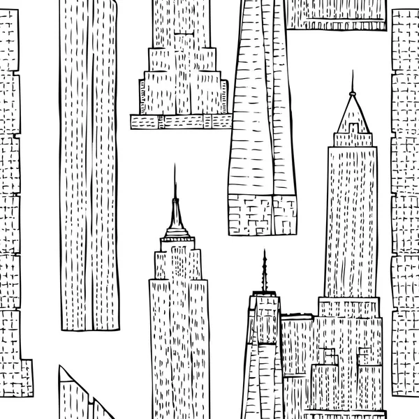 Seamless pattern with Skyscrapers