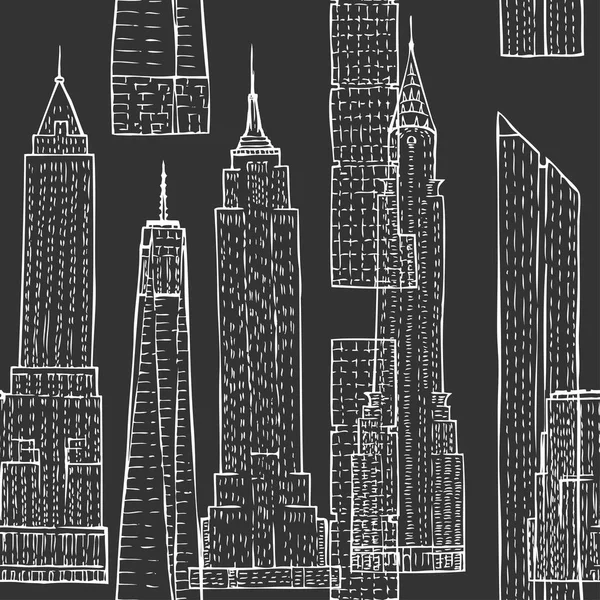 Seamless pattern with Skyscrapers