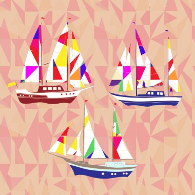 Gemi ile deniz arka plan