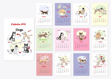 Takvim skeçler köpekler