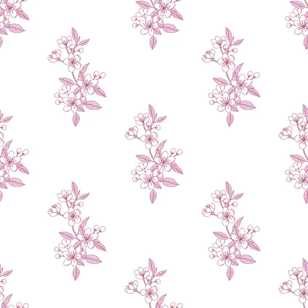 Seamless Pattern with Sakura
