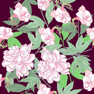 Çiçeklerle kusursuz desen