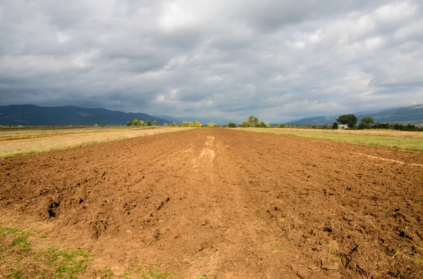 Tierras Labranza Vacías Preparadas Para Nuevo Cultivo — Foto de Stock