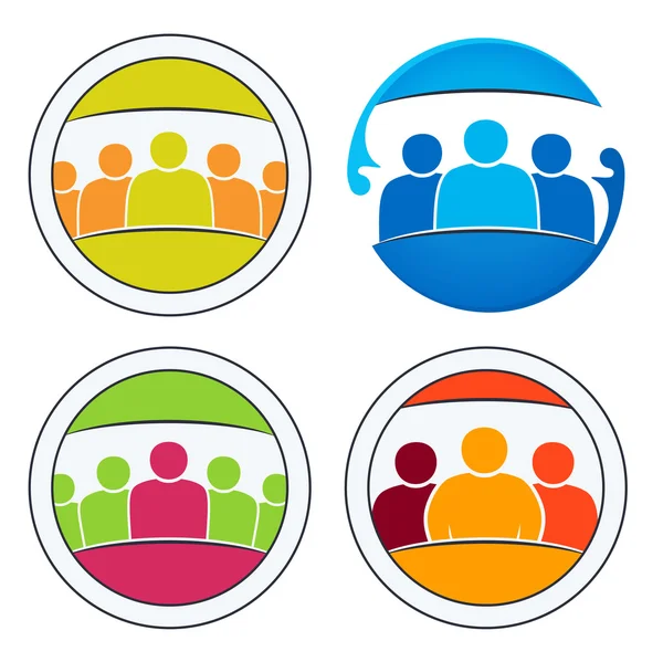 Community of people together. Team and teamwork of group. — Stock Vector