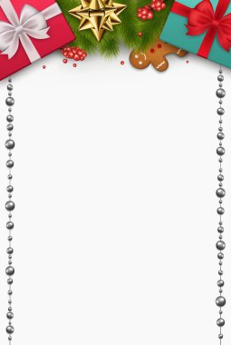 Yeni yıl hediyeleri, Çamın dalları ile Noel kompozisyon