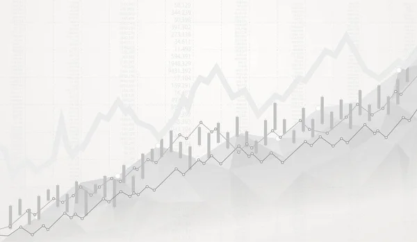 Diagrama de negócios crescimento do mercado de investimento contra — Vetor de Stock