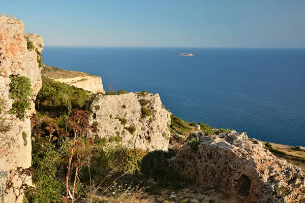 Vista desde Dingli Cliffs en Malta — Foto de Stock
