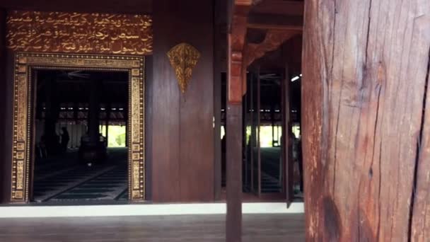 Chepa Pengkalan Kelantan Malasia Enero 2020 Pan Derecha Izquierda Puerta — Vídeos de Stock