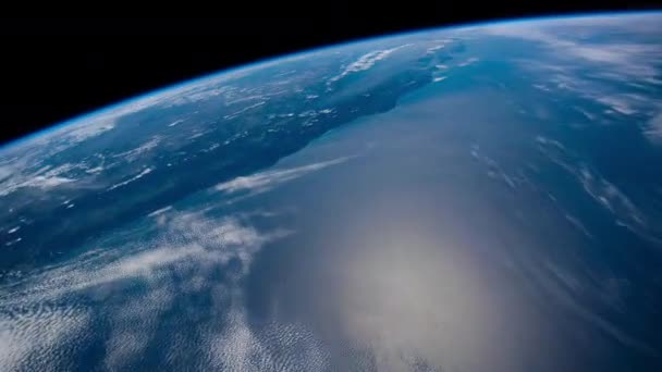 Time Lapse Earth Oceans Mountains Deserts Revolving Viewing Nasa International — Stock Video