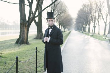 Ulusal Mall Washington Dc karakterde Abraham Lincoln