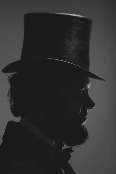 エイブラハム ・ リンカーンの文字の肖像画 — ストック写真