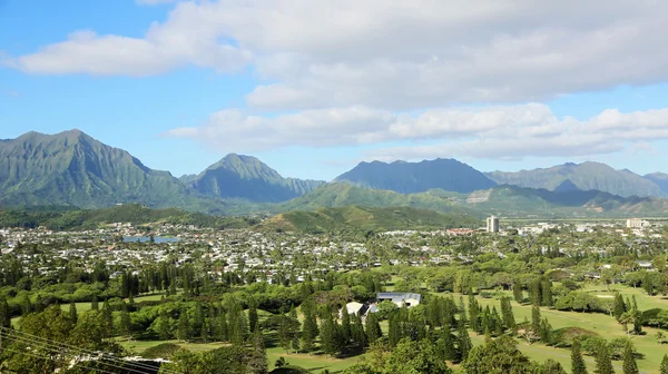 Kailua - vista para a cidade — Fotografia de Stock