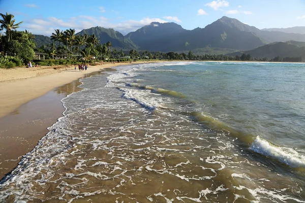 Hanalei'deki Beach, Kauai — Stok fotoğraf