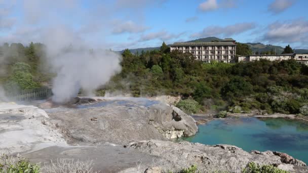 Před erupce - Nový Zéland — Stock video