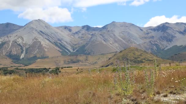 Cordillera Cragieburn - Nueva Zelanda — Vídeo de stock