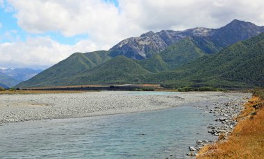 Nehir kıyısı - Waimakariri Nehri