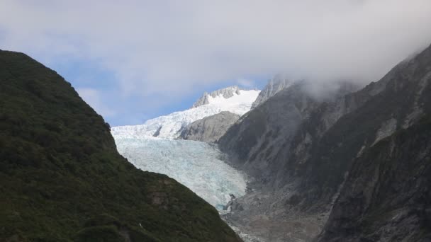 Sotto il ghiacciaio Franz Josef — Video Stock