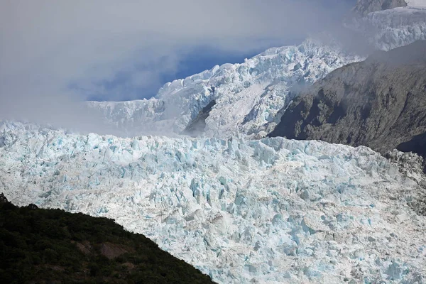 弗朗茨·约瑟夫冰川表面 — 图库照片