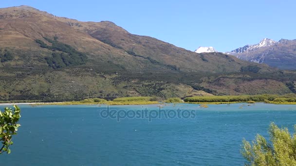 Λίμνη Wanaka - Νέα Ζηλανδία — Αρχείο Βίντεο
