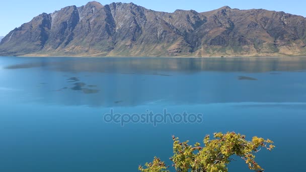 Hawea Lake, Neuseeland — Stockvideo