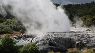 Pohutu ve Tetohu geysers