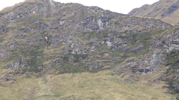 Paragliding - Matukituki Valley — Stockvideo