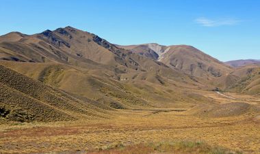 Lindis Pass görünümünden