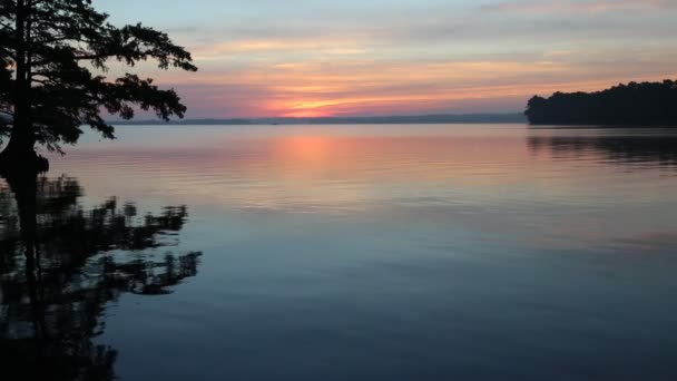 Sunrise in pink and blue — Stock Video