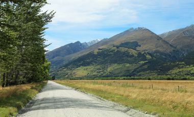 Toprak yol Richardson dağlarda