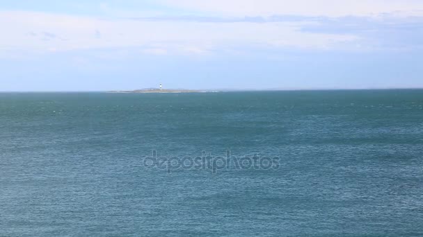 Vista en el faro de Dog Island — Vídeo de stock