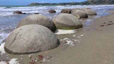Moeraki Boulders yakın çekim