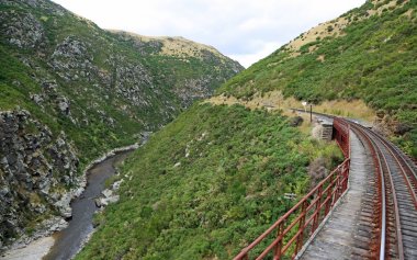 Taieri gorge ve demiryolu parça