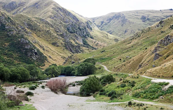 Taieri river valley — Stock Photo, Image