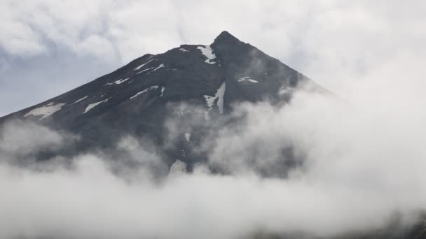 Wolken Kommen Nach Taranaki Taranaki Egmont Neuseeland — Stockvideo