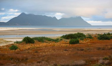 Görünüm Whangarei başkanları ve Mount aslan - çipura Bay, Yeni Zelanda üzerinde manzara