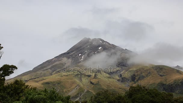 Vista Egmont Taranaki Parque Nacional Egmont Nueva Zelanda — Vídeos de Stock