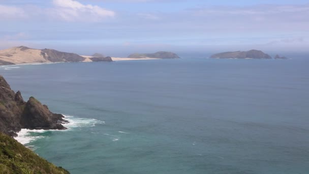 Cape Maria Van Diemen Cape Reinga Yeni Zelanda — Stok video